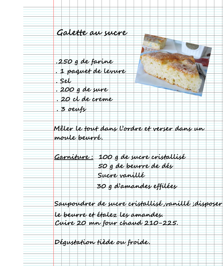 galette au sucre
